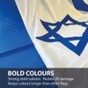 NWFlags Israel Flag 5ft x 3ft 75d Premium Polyester Suitable