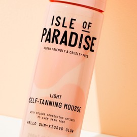Isle of Paradise Tinted Self Tanning Mousse- Light, Streak-Free Self Tanner, Natural-Looking & Lasts Up to 7 Days, Vegan & Cruelty Free Sunless Tanning Foam Mousse, 6.76 fl oz.