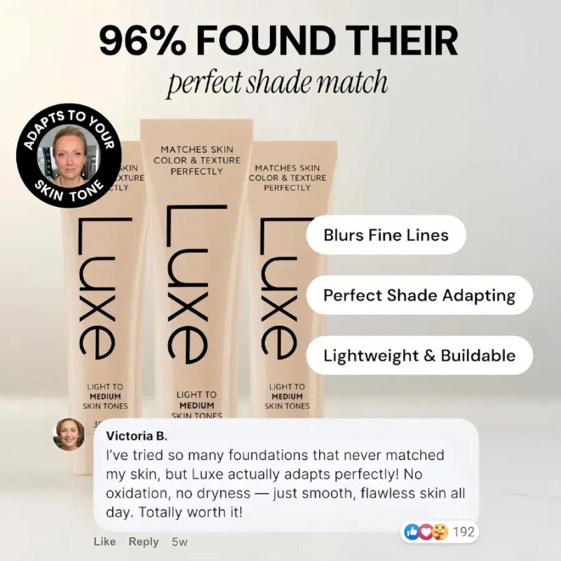 Jji Luxe Foundation 30ml, Maquillaje Ligero, Huevos Con