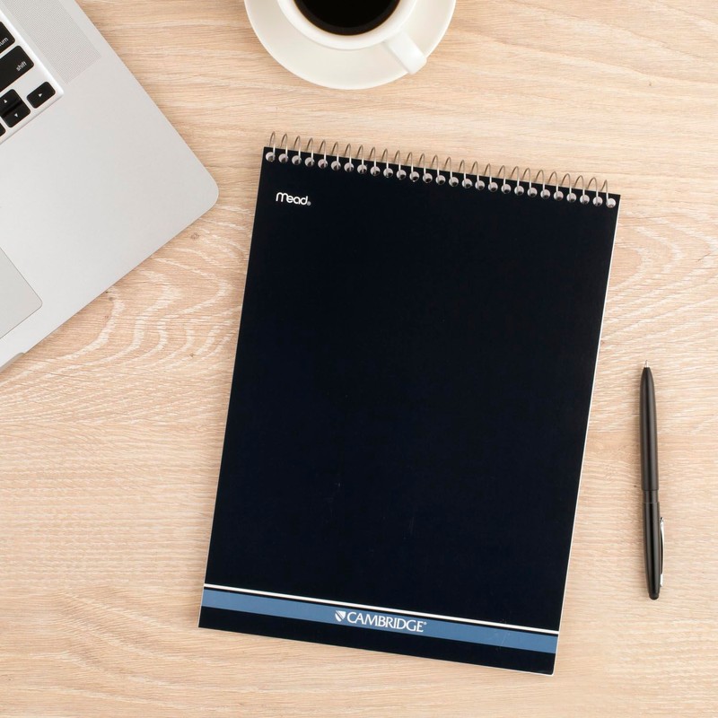 Cambridge Spiral Notebook, College Ruled Paper, 8-1/2" x 11", 70