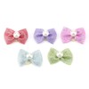 Pssopp Pet Hair Scrunchies with Bow with Faux Pearls, Pack