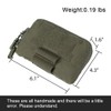 TOPTACPRO Tactical MOLLE Admin Panel Pouch Small Chest Pocket for