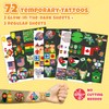 96 PCS World Flag Party Favors – 72 Pre-Cut Temporary