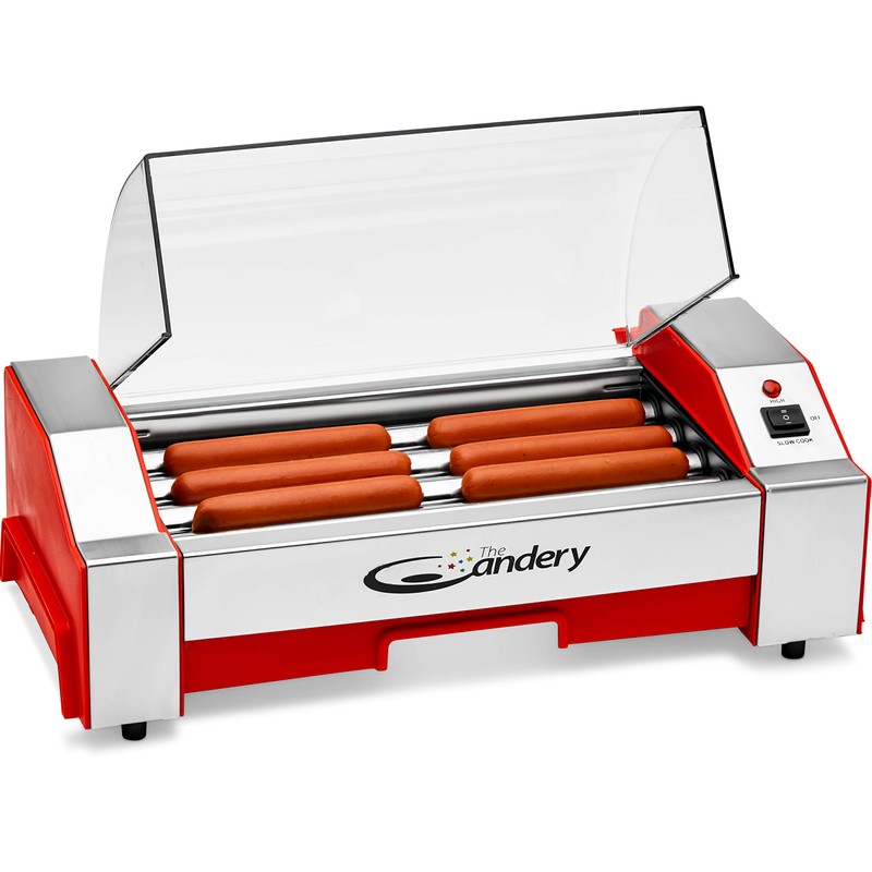 The Candery Electric Hot Dog Roller - Sausage Grill Cooker