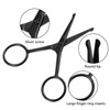 Mudder 3 Pieces Nose Hair Scissors Rounded Tip Scissors Facial