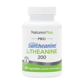 Natures Plus PRO Suntheanine L-Theanine - 60 Capsules - Supports Calm Alertness, Healthy Relaxation & Improved Rest - Non-GMO, Vegan & Gluten Free - 60 Servings