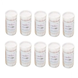 Tree Story Cylindrical Cotton Swabs Spiral Type (100 Count) 9ea
