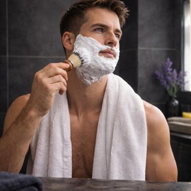 GENTS Men's Lavender and Citrus Shaving Soap 97 Percentage All Natural Enriched with Shea Butter and Glycerin, 3-Ounce, Pack of 1