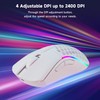 Wireless Mouse, Honeycomb Shell Mouse with 2 Side Buttons, High-Precision