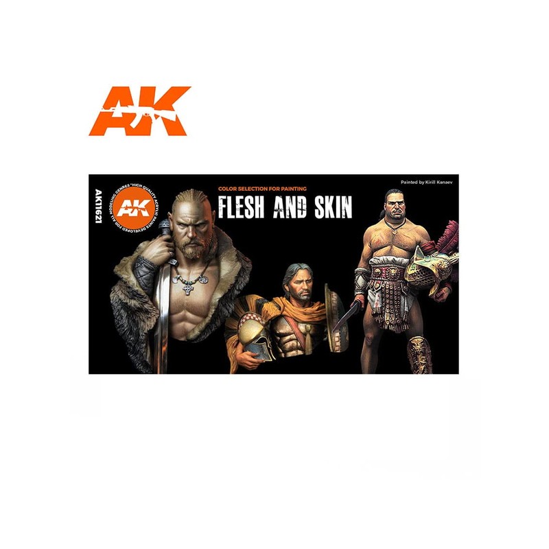 AK Interactive AK11621 Flesh and Skin Colours Set (The Original