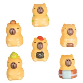 Raymond Geddes Mini Capybara Slowrise Toys – Pack of 24 – Soft Squishy Animals in Cute Styles for Kids and Classrooms