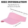 Century Star UPF 50+ Kids Visor Sun Hat Adjustable Girls