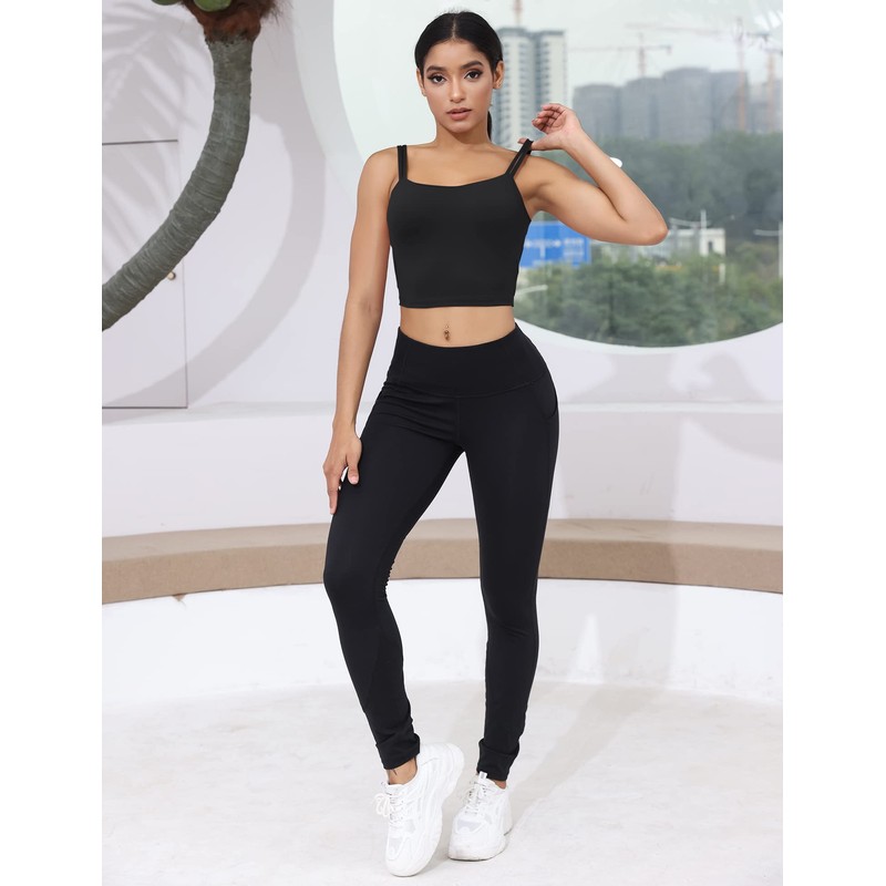 LUYAA - Brasier deportivo para mujer, sin espalda, acolchado, para