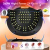 DMJWAN UV Lamp for Gel Nails, Professional Nail 380 W