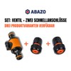 ABAZO Garden Hose Connection Nipple, Nipple with Shut-off Valve, Regulating