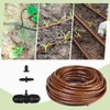 50Ft 1/4 Inch Hydroponics Dripline Hose, Drip Irrigation Tube with