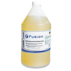 Machining and Grinding Fluid by Fusion Chemical | Cutting Oil for Drilling Metal | Fusion Cool 2269 | Semisynthetic Microemulsion Coolant | Extended Life (1 Gallon)