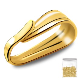 BLMHTWO 200pcs Pinch Bails for Jewelry Making, Necklace Layering Clasp Metal Necklace Clasps Pinch Clip Bail Clasp Pendant Nail Connector for Necklace Jewelry Pendant DIY Production