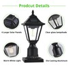 TPSHPTS Solar Post Lights, Outdoor Solar Lamp Post Light with