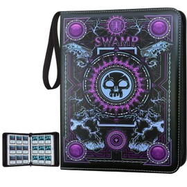 MTGPRO Trading Card Binder,9 Pocket Card Binder with Sleeves 720 Double Sided Pocket Premium Collector Card Album,Card Collection Folder for MTG,TCG,Yugioh,Game Cards (Purple)