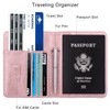 WALNEW 2 Packs Passport Holder for Travel, RFID Passport Cover