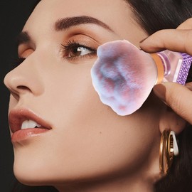 Blending Brush for Makeup,Powder Foundation Brush | Ergonomic Travel Size Manicure Tool for Nail Cleaning Everyday Use Contouring