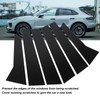 6Pcs B Pillar Posts Trim Glossy Black Exterior Window Decal