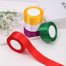 Solid Color Decorative Ribbon (5 Rolls), Diy Decorative Ribbon, Decorative Ribbon for Wedding Party Cake Gift Box Packaging, Gift Ideas & Wrapping Supplies for Elegant Gift Box, Party Gift Packs, Gift Decoration:_Multicolor_5 Rolls