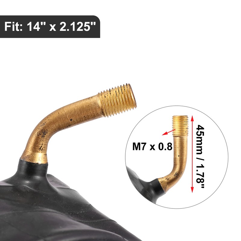 X AUTOHAUX 3 Pcs 14 Inch Bike Inner Tube 14x2.125