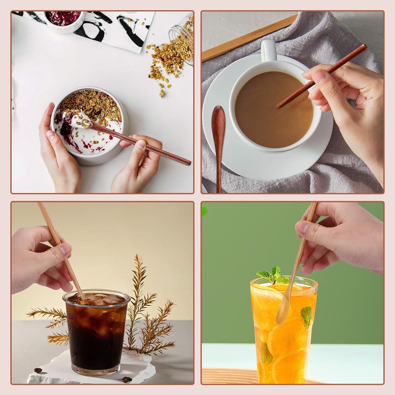 Coollooda Coffee Spoons Mudler Spoons (Set of 2) Long Spoons