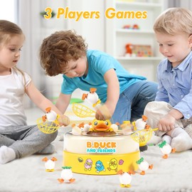 Toddler Games for Kids 3-5, Duck Catching Games Toys for Kids 4-6, B.Duck Board Games with 3 Nets for Kids 5-7, Birthday for Boys Girls 3 4 5 6 Years Old
