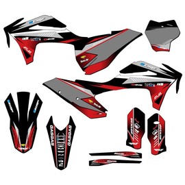 2021-2023 EX Surge Black Senge Graphics Complete Kit Compatible with GASGAS