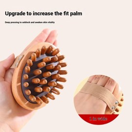 2 Pcs Wooden Massage Body Comb Set: Gua Sha Tool, Meridian Brush, Scalp Massager for Overall Relaxation & Hair Health – Lymphatic Drainage, Wood Therapy for Body Sculpting & Cellulite Reduction