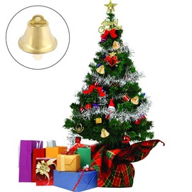 Pilikoll 60 Pcs Jingle Bells for Christms，Gold and Silver Mini Craft Bells Christms Bells for Hanging Wind Bells Christmas Tree Ornament Decoration Pendants Party Decorative Favors(2.4 * 2.1cm)