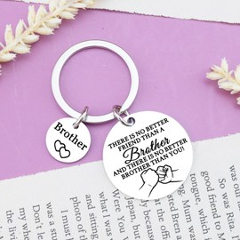 QUIHUD Stocking Stuffer Gifts for Brother Best Gifts for Brother Adult Brother Keychain Gifts from Sister Brother Stocking Stuffers Unique Presents Christmas Gift for Brother Big Brother Gift