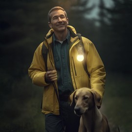 Radiant Glow LED Emergency Rechargeable Bulb, Multi-Function, Battery Backup Light for Power Outage Camping Outdoor Activity Storms 9W 800LM 60W Equivalent 2-Pack E26 110V 3000K & 5000