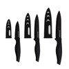 Magiware 6-Piece Paring Knife Set with Sheaths-Ceramic Blade Sharp Rust