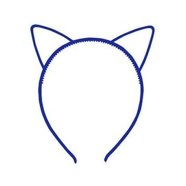 Junfamilee 2 Pcs Blue Simple Comfortable Plastic Cat Ears Headband Women's Headbands Hair Accessories, Women's Fashion Headbands, Blue Cat Ears