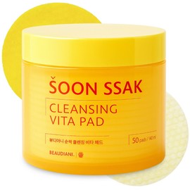 Beaudiani Soonssak Cleansing Vita Pad, 50 sheets, 140ml, 1 piece / 뷰디아니 순싹 클렌징 비타 패드, 50매입, 140ml, 1개