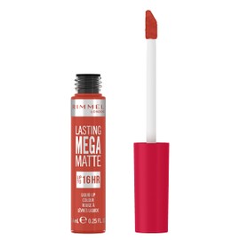 Rimmel London Lasting Mega Matte Liquid Lipstick, Long-Lasting, Hydrating, Vegan Formula - 920 - Scarlet Flames, 7.4ml