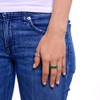 Maya J Eternity Ring - Emerald-Cut, with Artisan Fashioned Gemstones,