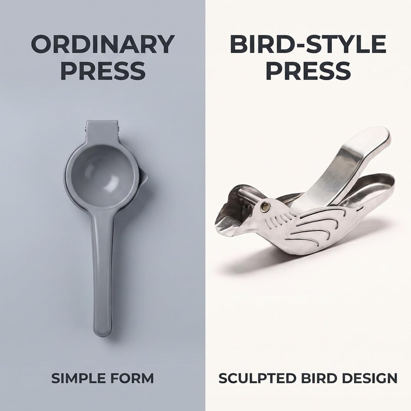 Stainless Steel Lemon Manual Lemon Juicer Squeezer Bird Shape Lemon
