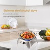 Drawer Type Alcohol Burner One Piece Stainless Steel Sliding Adjustment