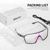 SCVCN S327 Bicycle Glasses, Self-tinting Men Women MTB Glasses Photochromic