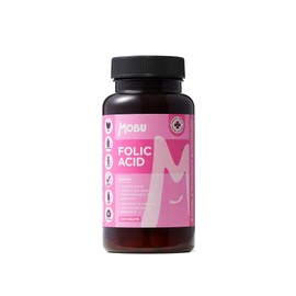 Folic Acid 400mcg - 400 Vegan Vitamin B9 Tablets - Pregnancy Support - Normal Function of Immune System & Tiredness and Fatigue Support - UK Made - MOBU