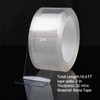 Transparent Window Weather Sealing Tape，Weather Stripping Residue-Free Clear Window Insulation