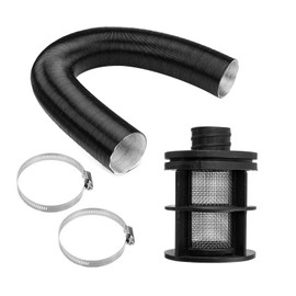 25mm Air Intake Filter Silencer and Intake Pipe with Clip for Webasto Diesel Auxiliary Heater, Parking Air Diesel Heater Kit