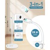 10X Rectangle Magnifying Glass with Light and Stand, 24" Flexible