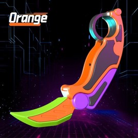 3D Claw Fidget Knife Toy Anxiety and Stress Relief Toys Plastic Gravity Toy - Color: Orange