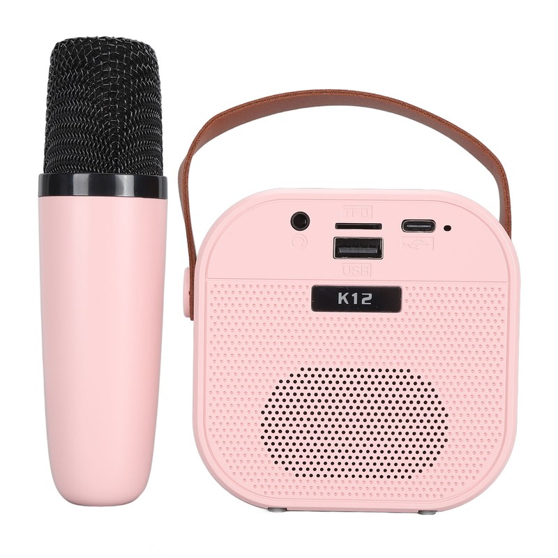 Portable Karaoke Machine LED Dynamic Light Small Bluetooth Speaker with